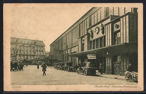 AK Berlin, Bahnhof Friedrichstrasse
