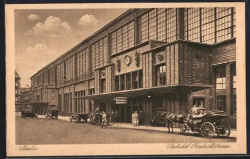 AK Berlin, Bahnhof Friedrichstrasse