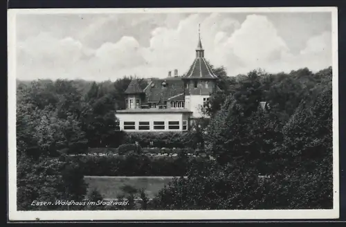 AK Essen / Ruhr, Restaurant Waldhaus im Stadtwald, Bes. Heinrich Mohr