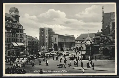 AK Essen, Bahnhofsvorplatz, Börse