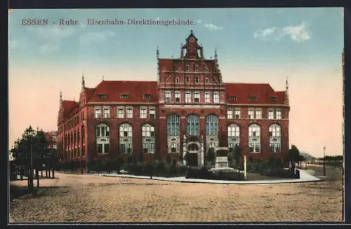 AK Essen-Ruhr, Eisenbahn-Direktionsgebäude