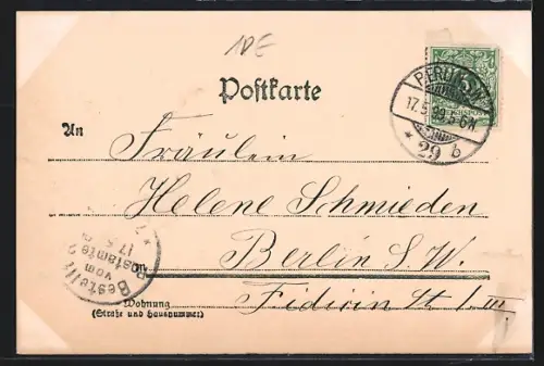 AK Berlin, Am Mühlendamm, Strassenbahn