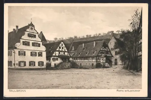 AK Maulbronn, Partie im Klosterhof