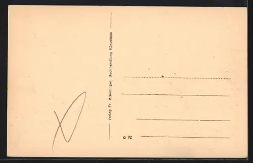 AK Künzelsau, Panoramaansicht des Ortes im Tal