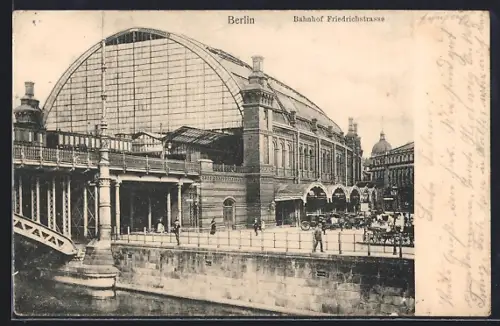 AK Berlin, Bahnhof Friedrichstrasse