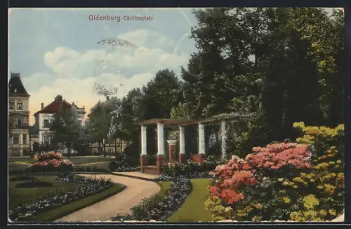 AK Oldenburg / O., Pavillon auf dem Cäcilienplatz