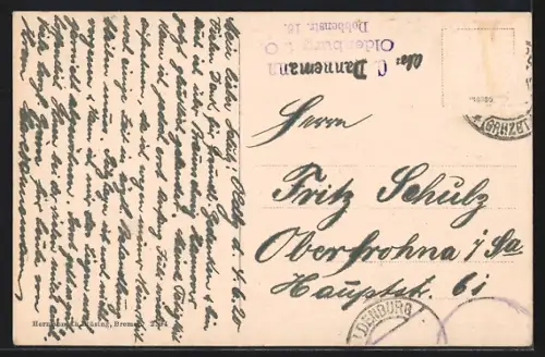 AK Oldenburg / O., Cäcilienplatz, Parkanlage mit Blumen