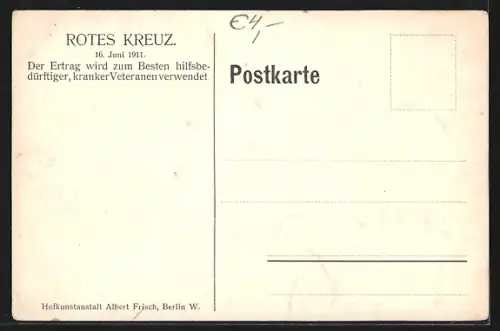 AK Berlin, Erbeutete Fahnen auf dem Tempelhofer Felde