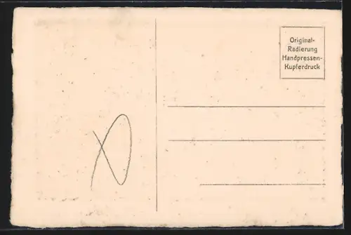 Künstler-AK Weimar / Thüringen, Goethes Gartenhaus