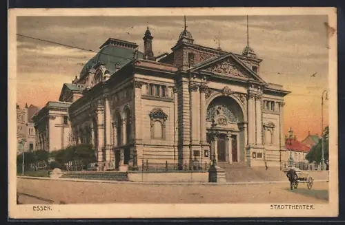 AK Essen, Blick auf das Stadttheater