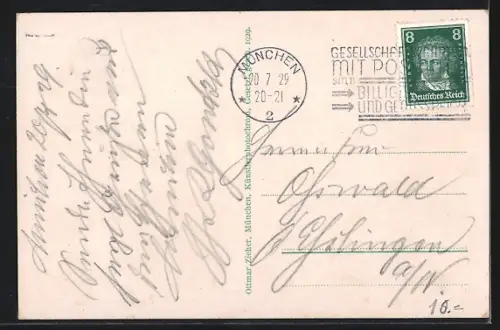 AK München, Neues Rathaus mit Strassenbahn