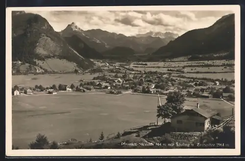 AK Pfronten-Steinach, Säuling u. Zugspitze