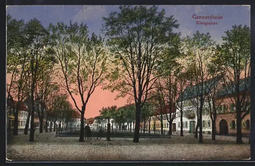 AK Germersheim, Partie auf dem Königsplatz