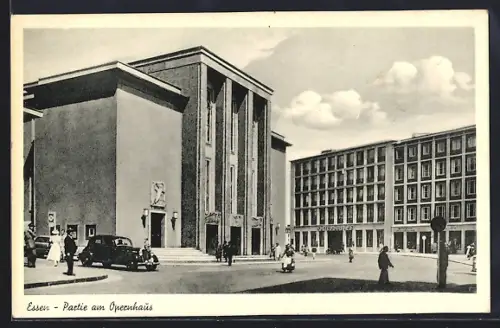 AK Essen, Partie am Opernhaus