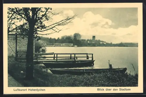 AK Hohenlychen, Blick über den Stadtsee