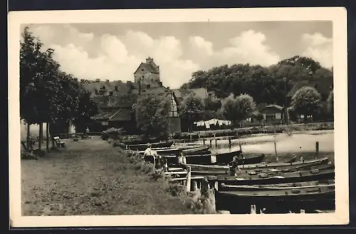 AK Lychen, Promenade am Oberpfuhlsee