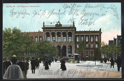 AK Berlin-Tiergarten, Ansicht am Potsdamer Bahnhof