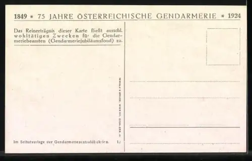 AK K. K. Gendarmerie 1899 - 1918, Uniformen versch. Dienstgrade