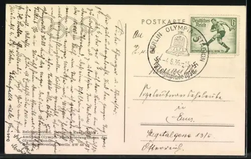 AK Deutsche Kampfbahn auf dem Reichssportfeld