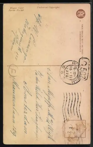 Künstler-AK Philip Boileau: Portrait Rothaarige Frau denkt nach