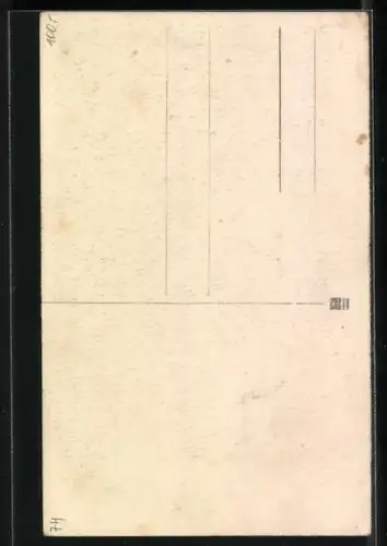 Künstler-AK Ernst Kutzer: Waldmärchen, Kleine Fee überreicht Frau im Kleid einen Brief