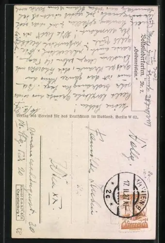 Künstler-AK Ernst Kutzer: Lied Heideröslein, Kinder auf einem Hügel