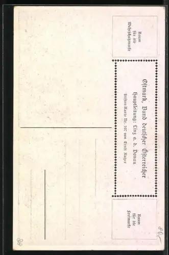 Künstler-AK Ernst Kutzer: Adalbert Stifter, Der Waldgänger, alter Mann spricht Witwe sein Beileid aus, Jungen mit Äpfeln