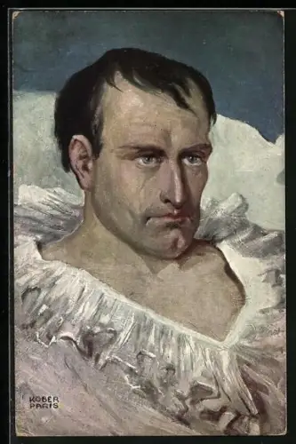 Künstler-AK sign. Kober: Portrait von Napoleon