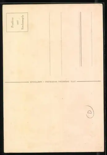 Künstler-AK Rie Cramer: Voor het Kind, Zwei junge Frauen stehen bei dem Knaben mit Blumenkorb und Federhut