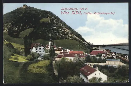 AK Wien, Gesamtansicht mit Kahlenberg