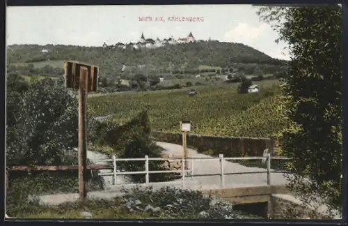AK Wien, Kahlenberg, Gebäude auf dem Gipfel