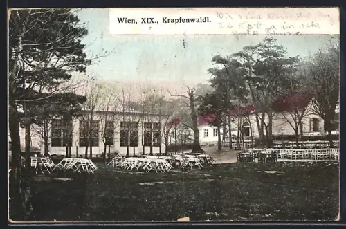 AK Wien, Krapfenwaldl, Restaurant