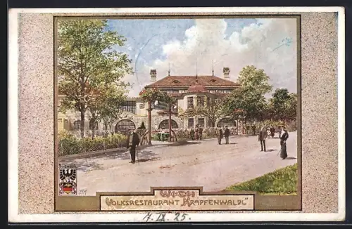 Künstler-AK Richard Moser: Wien, Gasthaus Krapfenwaldl