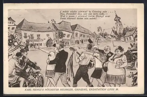 AK Wien, Karl Hengl`s Heuriger, Grinzing, Endstation 38