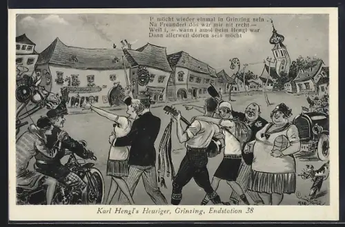 AK Wien, Karl Hengl`s Heuriger, Grinzing, Endstation 38