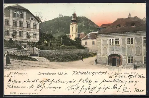 AK Wien-Kahlenbergerdorf, Leopoldsberg, Volksschule