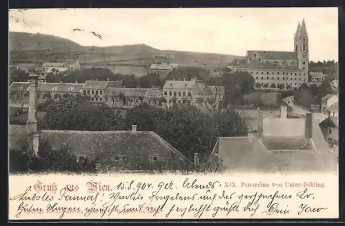 AK Wien-Unter-Döbling, Panorama von Unter-Döbling