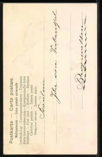 Stoff-AK Elsässer Tracht - Costume Alsacien