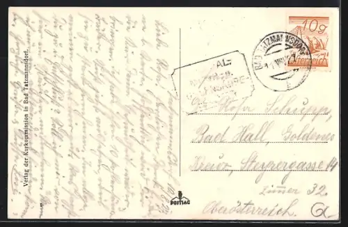 AK Bad Tatzmannsdorf, Kurplatz mit Karlsquelle