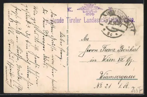 AK Innsbruck, Kettenbrücke mit Hungerburgbahn