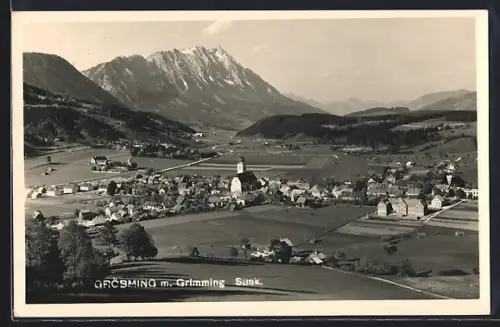 AK Gröbming /Stmk., Teilansicht m. Grimming