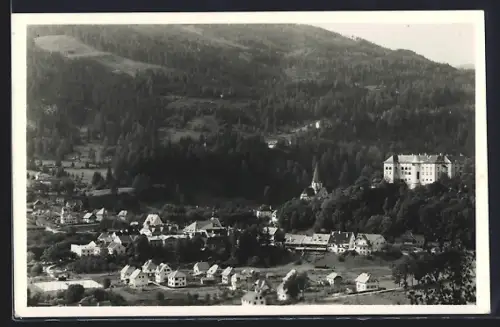 AK Murau /Steiermark, Teilansicht mit Schloss