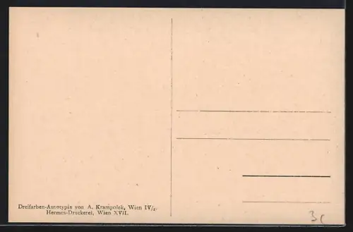 Künstler-AK sign. Hugo Darnaut: Antonius-Säule in der Walster