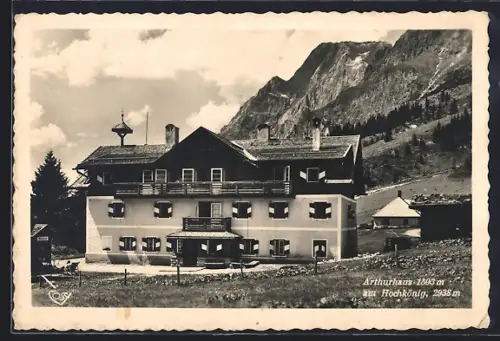 AK Mühlbach am Hochkönig, Hotel Arthurhaus von Peter und Mizzi Radacher