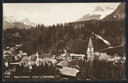 AK Bad Aussee, Teilansicht mit Loser und Sandling