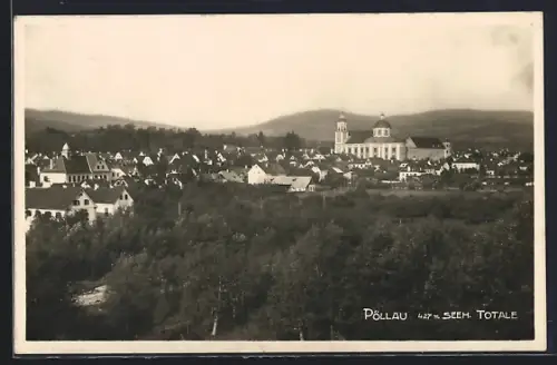 AK Pöllau, Totalansicht aus der Vogelschau
