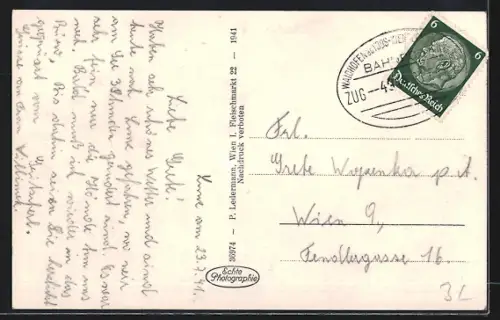 AK Lunz am See, Ortsansicht aus der Vogelschau