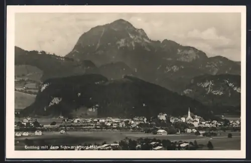 AK Golling, Ortsansicht mit dem Schwarzaberg