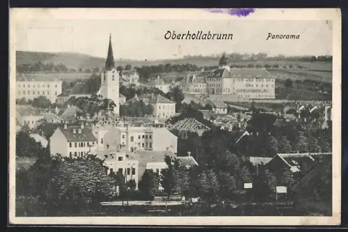AK Oberhollabrunn, Panoramablick auf den Ort