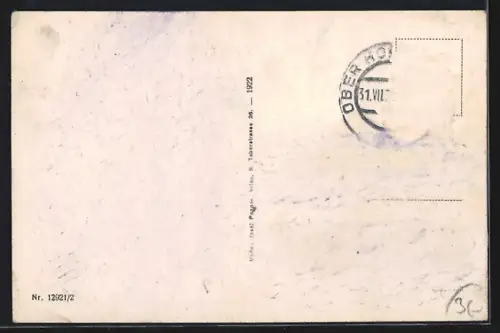 AK Oberhollabrunn, Panoramablick auf den Ort